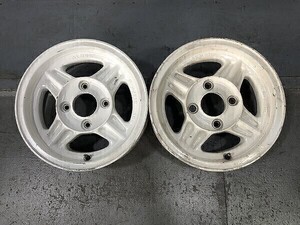 (W6G146-2)13x5JJ ALMEX オフセット15 4穴 PCD114.3 ハブ73