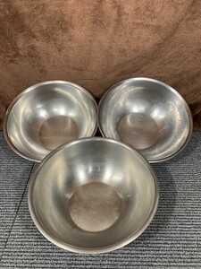 ★ボウル★3個セット★ステンレス★中古品★簡易清掃★食材入れ★厨房用品★調理器具★飲食店★レストラン★