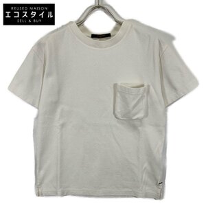 LOUIS VUITTON ルイヴィトン 22AW ホワイト RM222Q TCL HIY49W 3Dポケット モノグラムTシャツ ホワイト XS トップス コットン メンズ 中古