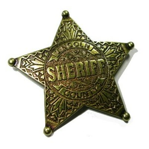 保安官バッジ SHERIFF（104）　西部劇ファンやコスプレに DENIX 即♪≫☆