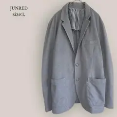 【ジュンレッド】JUNRED 美品　テーラードジャケット　メンズ　グレー