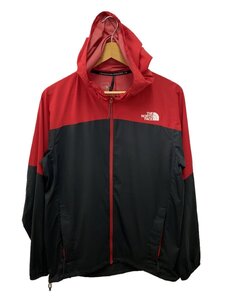 THE NORTH FACE◆ANYTIME WIND HOODIE_エニータイムウィンドフーディ/L/ポリエステル/RED