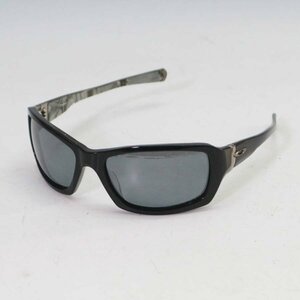 OAKLEY Tangent スポーツサングラス 偏光レンズ ブラック×シルバー オークリー タンジェント◆859f08