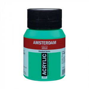 AMSTERDAM　アムステルダム　アクリリックカラー500ml　エメラルドグリーン615 407501 /a