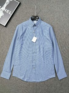 BRUNELLO CUCINELLI メンズシャツ 千鳥柄 シンプル 紳士 長袖 オシャレ カジュアル トップス 通勤 千鳥格子 上着 S-2XLサイズ選択可能