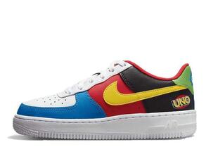 UNO x Nike Air Force 1 Low "White/Yellow/University Red" 28cm DC8887-100