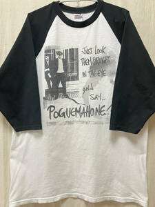 The Pogues Just Look ~ ザ・ポーグス 七分袖 ラグランスリーブ 2008 ツアー オフィシャル Tシャツ Lサイズ ヴィンテージ 古着