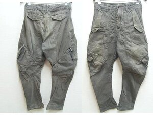 ◇即決[1]MA_JULIUS 11AW halo期 COTTON DENIM サルエル スキニー スリム バナナ デニム グレー パンツ■911