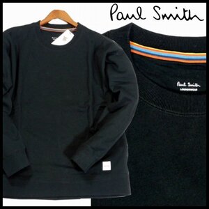 新品 1円～ 定価12,650円 ポールスミス トレーナー LL 黒 アーティストストライプ マルチステッチ クルーネック Paul Smith メンズ【3805】