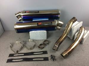 管理番号03303　ヨシムラ YOSHIMURA　トライオーバル　チタン　ハヤブサ　GSX1300R 08-20 　スリップオン　マフラー　2エンド