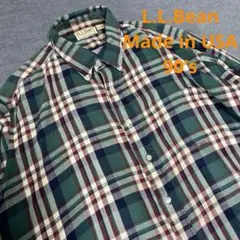 l.l.bean made in usa ネルシャツ XL アメリカ製