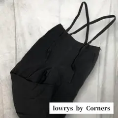 【lowrys by Corners】レディース サロペット（M）ブラック