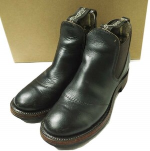 RRL ダブルアールエル アメリカ製 CONGRESS BOOT コングレスブーツ US5(23cm) BLACK Double RL サイドゴア チェルシー シューズ g17952