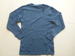 新品 MICROS★青　ブルー　右肩ロゴ刺繍　セーター　 7…身長120-130㎝相当