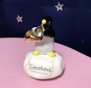 レア オルゴール ペンギン 陶器