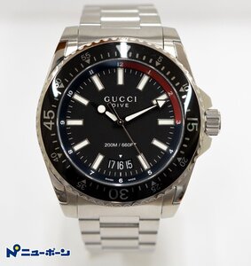 1T169★GUCCI グッチ YA136212 DIVE ダイバー QZ クオーツ 時計★展示・未使用品★＜ニューポーン＞