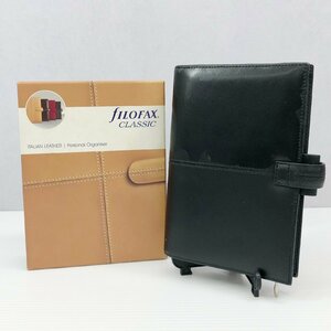 FILOFAX ファイロファックス CLASSIC クラシック システム手帳 424002 ブラック 黒 BLK レザー バイブル サイズ 6穴 手帳 黒革