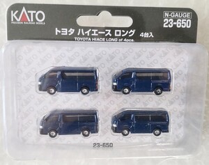 KATO 23-650 トヨタ ハイエース ロング 4台入　同色組換（紺）