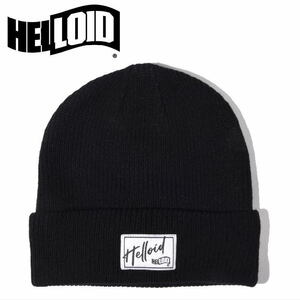 ○[FREREサイズ]23 HELLOID 22HEL-63 UNIFORM BEANIE カラー:BLACK ビーニー ニット帽 キャップ スノーボード スノボ スキー