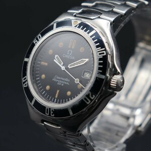 OH済 BT新品 OMEGA オメガ シーマスター プロフェッショナル ダイバー 200M Ref.396.1052 cal.1438 クォーツ シーホース 純正ブレス メンズ