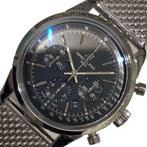 ブライトリング BREITLING トランスオーシャン AB0152 ブラック SS 腕時計 メンズ 中古