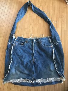 ☆リーバイス Levis ジーンズバック ☆アンティーク 古着好きの方に！レトロ オススメ☆肩掛けBAG☆ハンドメイド