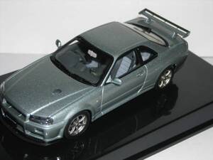 1/43　日産　スカイライン　Ｒ３４　ＧＴ－Ｒ　Ｖスペ２　銀