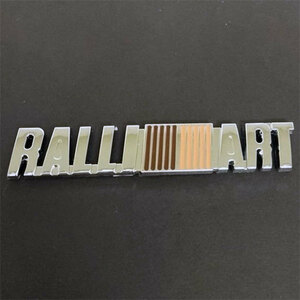 RALLIART ラリアート 3D エンブレム　シルバー　１枚