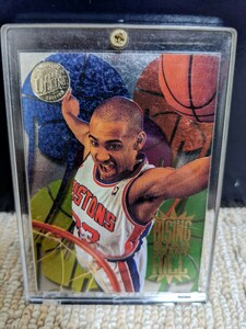 nba grant hill fleer ultra rising star gold medallion グラント・ヒル card