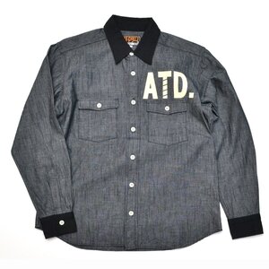 AT-DIRTY アットダーティ ワークシャツ ATD WORK L/S SHIRT 長袖 Sサイズ メンズ M911732