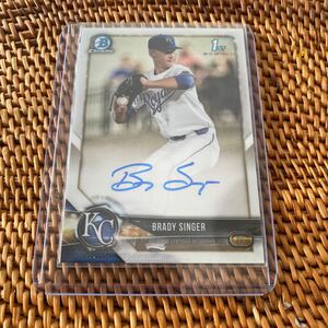 Topps Bowman Chrome 1st Bowman Brady Singer Auto 