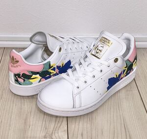 adidas x HER STUDIO LONDON STAN SMITH FW2522 22.5cm アディダス オリジナルス スタンスミス ホワイト ゴールド ピンク 白 花柄 フラワー