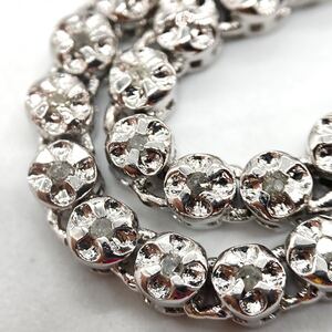 1円〜スタート!!1.0ct!!［ダイヤモンドネックレス］d 約13.2g アクセサリー ジュエリー テニス jewelry necklace diamond CB7