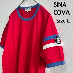 SINA COVA シナコバ　Tシャツ　トップス　半袖　半袖シャツ　半袖Tシャツ　ゴルフ　カットソー　ゴルフウェア L