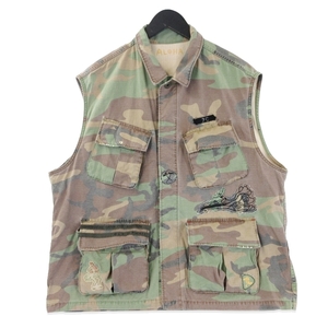 美品 Porter Classic ポータークラシック アロハ カモフラージュ ミリタリーベスト PC-008-2662 ALOHA CAMOUFLAGE CAMO 2 20019287