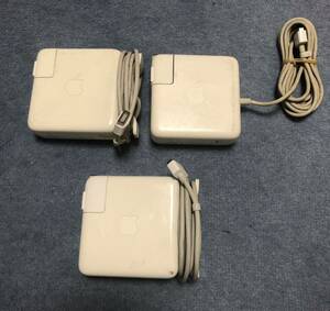 3個セット 純正 Apple Macbook pro 13/15/17 inch アダプター magsafe1 60 Watt A1184