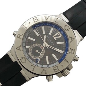 ブルガリ BVLGARI ディアゴノ　GMT DG40SGMT ステンレススチール 腕時計 メンズ 中古