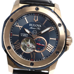 ブローバ BULOVA 98A227 マリンスター 自動巻き メンズ 良品 _813990