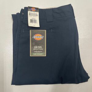 W40 NAVY 新品 873 WASHED ディッキーズ DICKIES スリムストレート ローライズ 873 USA MODEL ワークパンツ 1