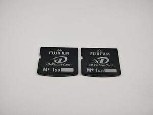 2枚セット　M+ 1GB　FUJIFILM　xDカード　フォーマット済み　メモリーカード　xDピクチャーカード　XD PICTURE CARD