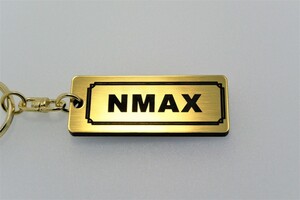 A-530-1 NMAX 2層アクリル製 金黒 2重リング キーホルダー パーツ NMAX 125 155 外装 シート ミラ ー ハンドル 等のアクセサリーに