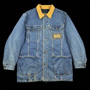 90s Armani Jeans Stone Wash Big Denim Tracker Jacket 90年代 アルマーニ ジーンズ ストーンウォッシュ デニム トラッカージャケット