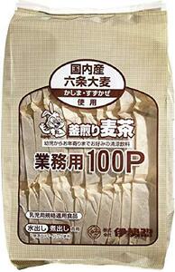 伊勢惣 釜煎り麦茶業務用100P 10g×100P