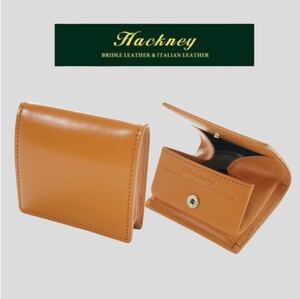 未使用◎ Hackneyハックニー／コインケース 小銭入れ ／上質ブライドルレザー本革 ミニ財布 ユニセックス 35