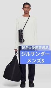 新品未使用 正規品 ジルサンダー ロゴトップス メンズ Sサイズ 長袖Tシャツ