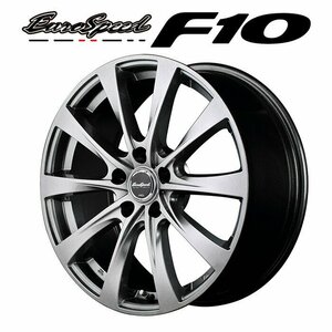 MID ユーロスピード F10 (メタリックグレー) アルミホイール4本セット 15×6.0J 5H PCD114.3 +52