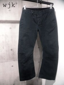 wjk ダブルジェイケイ BANANA CHINO PANTS バナナ チノパンツ M/ブーツカットパンツ/カーブパンツ/519 ct07/黒 ブラック/メンズ/日本製