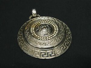 1円 GIANNI VERSACE ジャンニ ヴェルサーチ メデューサ ネックレストップ ペンダントトップ アクセサリー シルバー系 BM2360