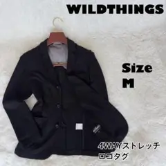 WILDTHINGS✨4WAYストレッチ　テーラードジャケット ロゴタグ