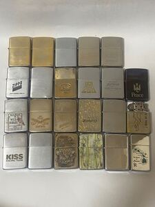 ZIPPO オイルライター ジッポライターまとめ23個中古品ジャンク現状品